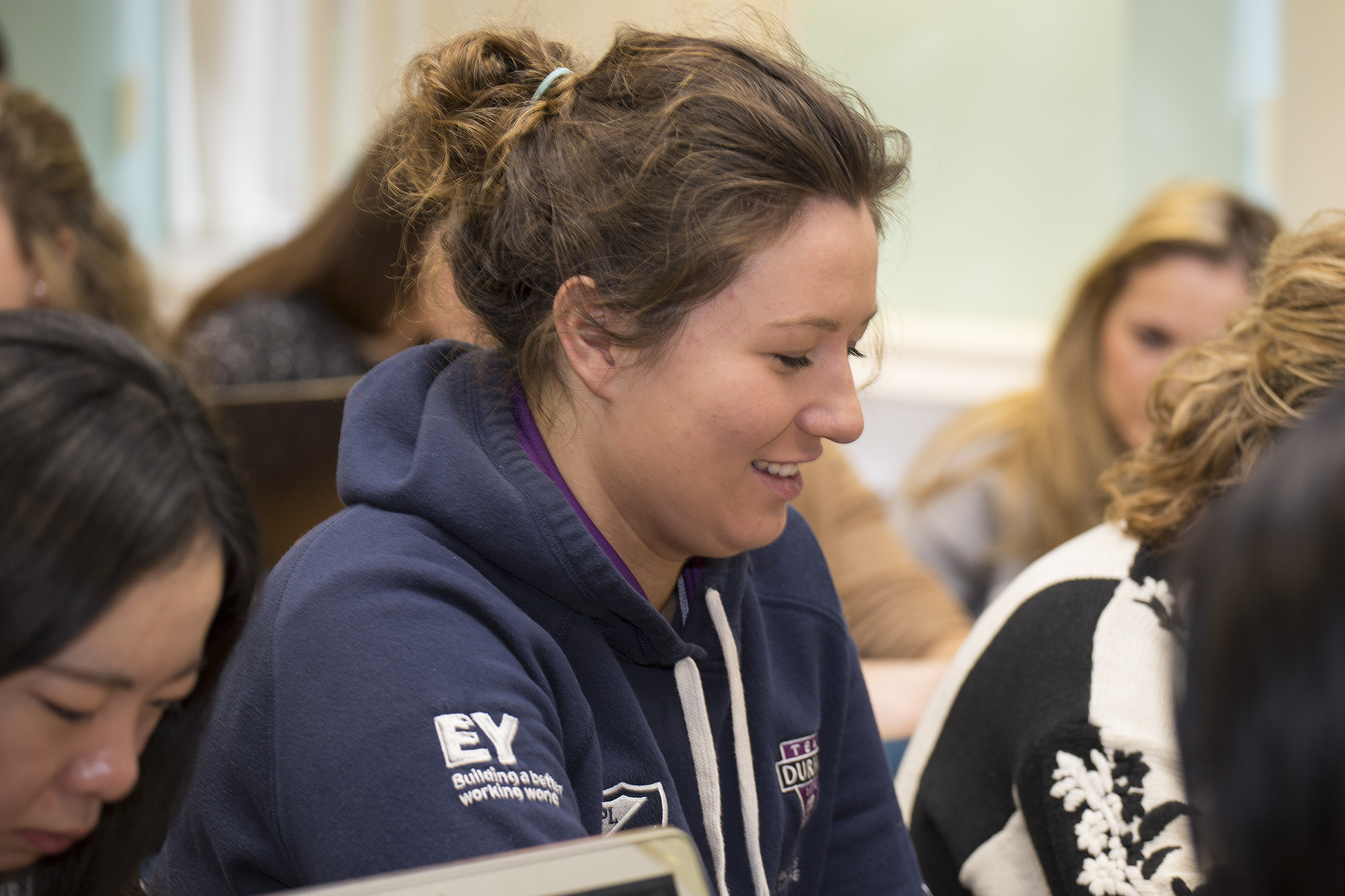 Female student in classroom